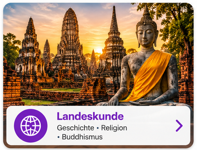 Vorbereitung für eine Reise nach Thailand Landeskunde